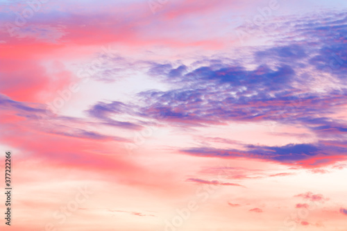 Obraz na płótnie beautiful colorful sky and cloud in twilight time background w salonie