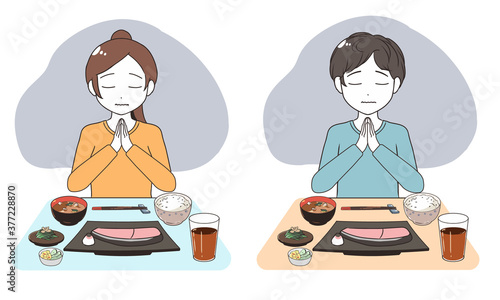 落ち込みながら食事を頂く