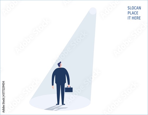 recruitment or hiring business people concept vector flat design illustration.