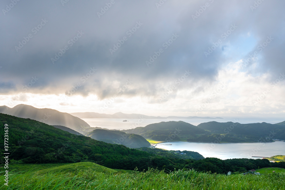 Obraz premium 長崎県平戸市 川内峠の夏の風景