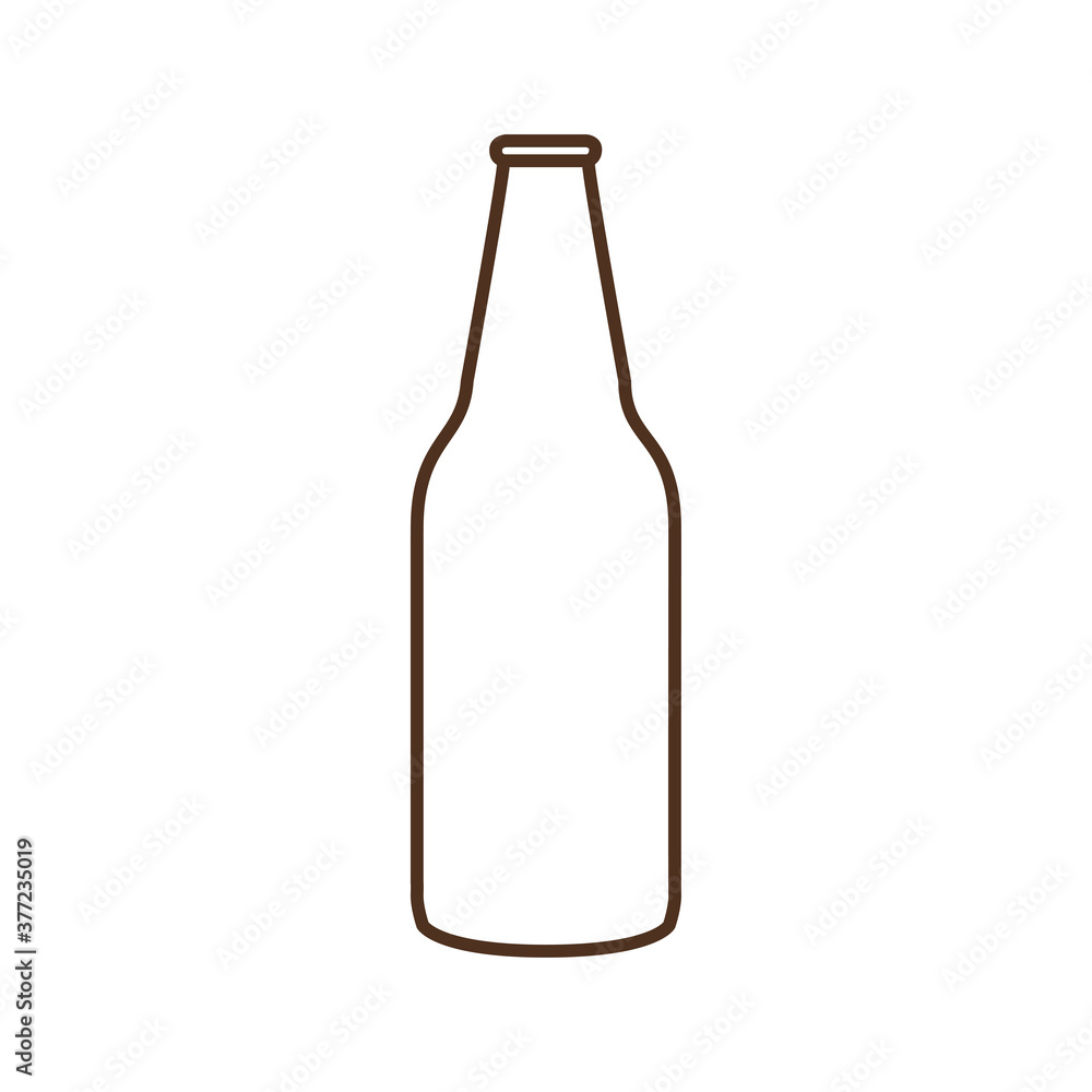 beer bottle line style icon vector design beer bottle line style icon vector design
