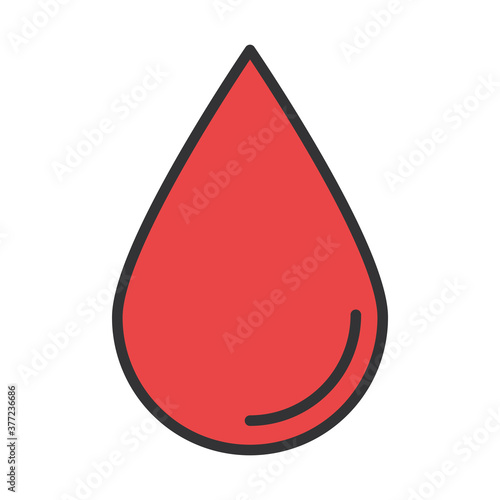 coronavirus covid19 diagnostics research, blood drop donation medical line and fill