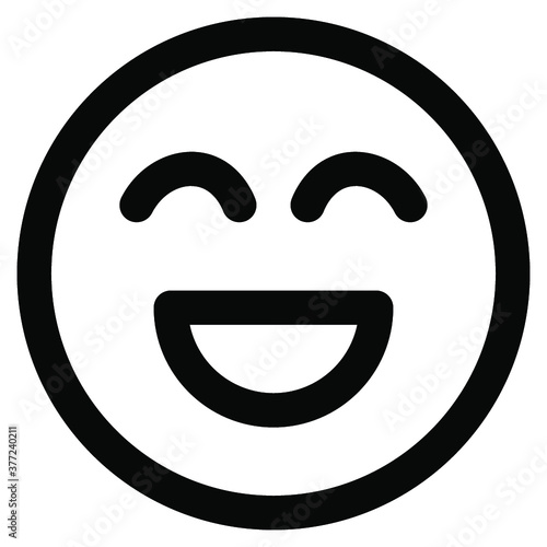 emoji icon. vector thin line mini icon. Thin line simple outline icons, 24x24px grid. Pixel Perfect. Editable stroke