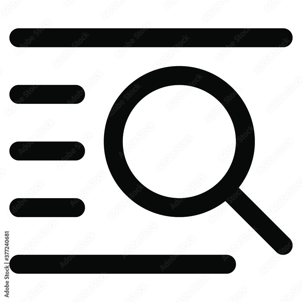 search searching icon. vector thin line mini icon. Thin line simple outline icons, 24x24px grid. Pixel Perfect. Editable stroke search searching icon. vector thin line mini icon. Thin line simple outline icons, 24x24px grid. Pixel Perfect. Editable stroke