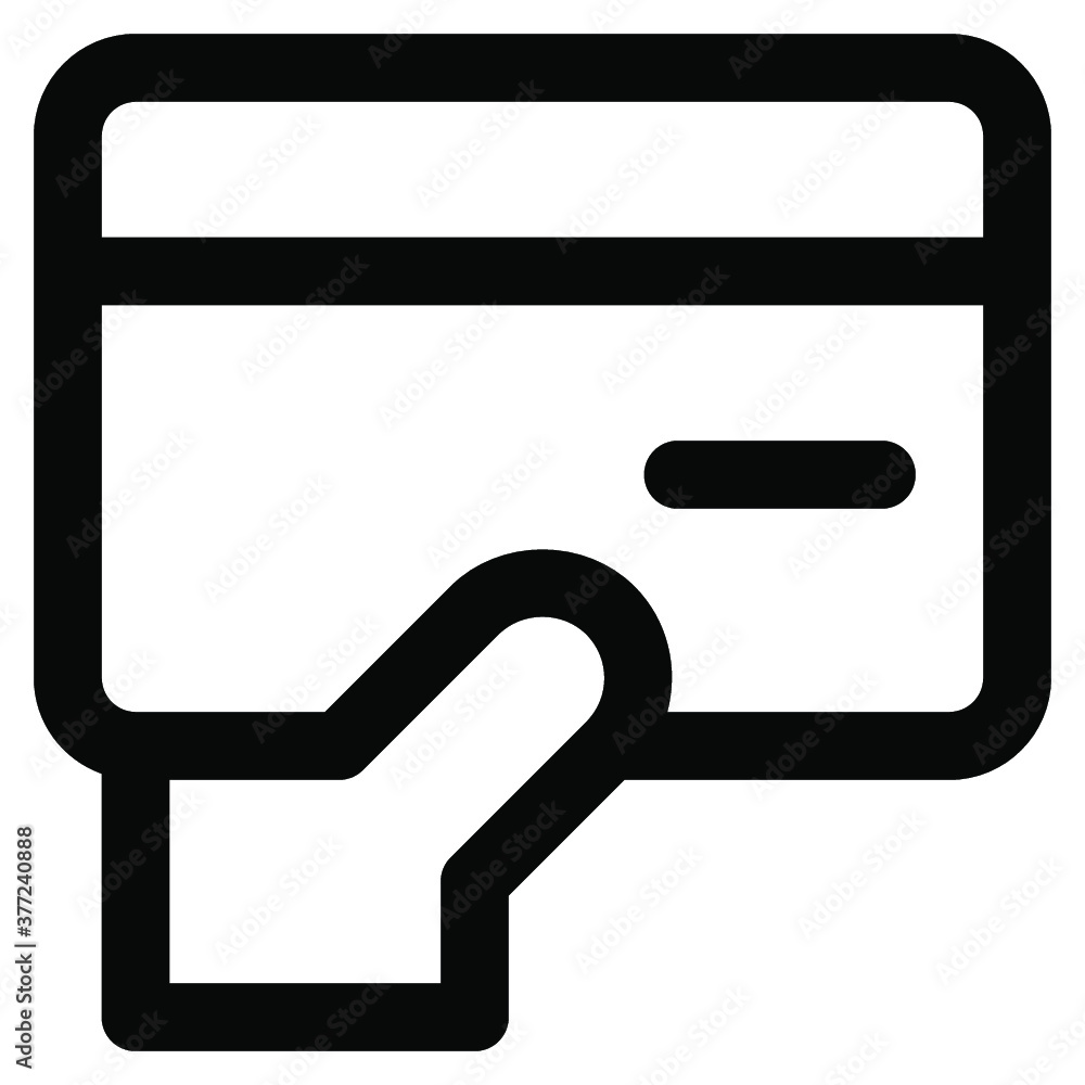 credit card icon. vector thin line mini icon. Thin line simple outline icons, 24x24px grid. Pixel Perfect. Editable stroke credit card icon. vector thin line mini icon. Thin line simple outline icons, 24x24px grid. Pixel Perfect. Editable stroke