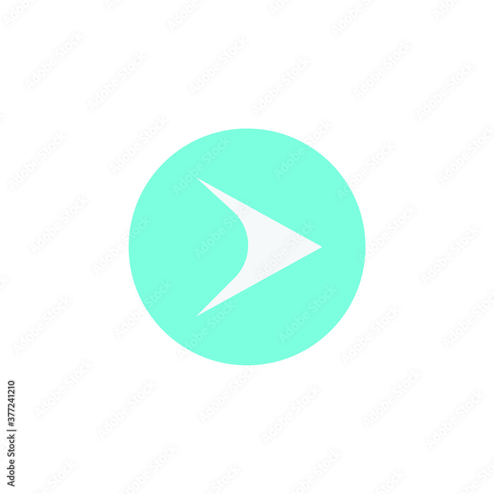 Simple arrow, waypoint sign symbol isolated on white background EPS Vector Simple arrow, waypoint sign symbol isolated on white background EPS Vector