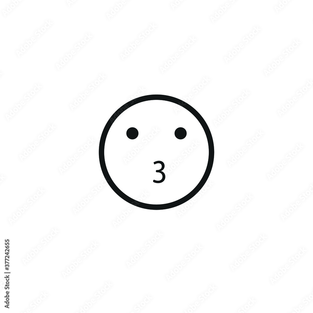 Face expression emoji isolated on white background EPS Vector Face expression emoji isolated on white background EPS Vector