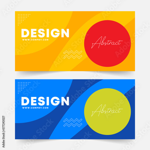 Yellow abstract poster. Flyer design. Modern banner, Email ad newsletter layouts. Vector illustration