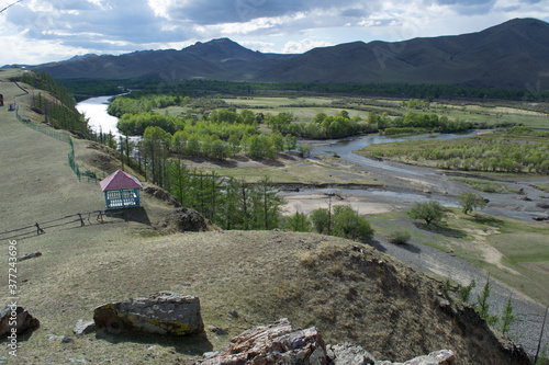 River and nature landscape in Mongolia