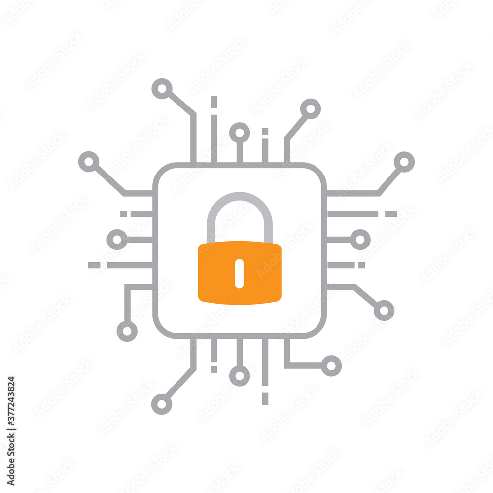 Cyber security icon design. vector illustration Cyber security icon design. vector illustration