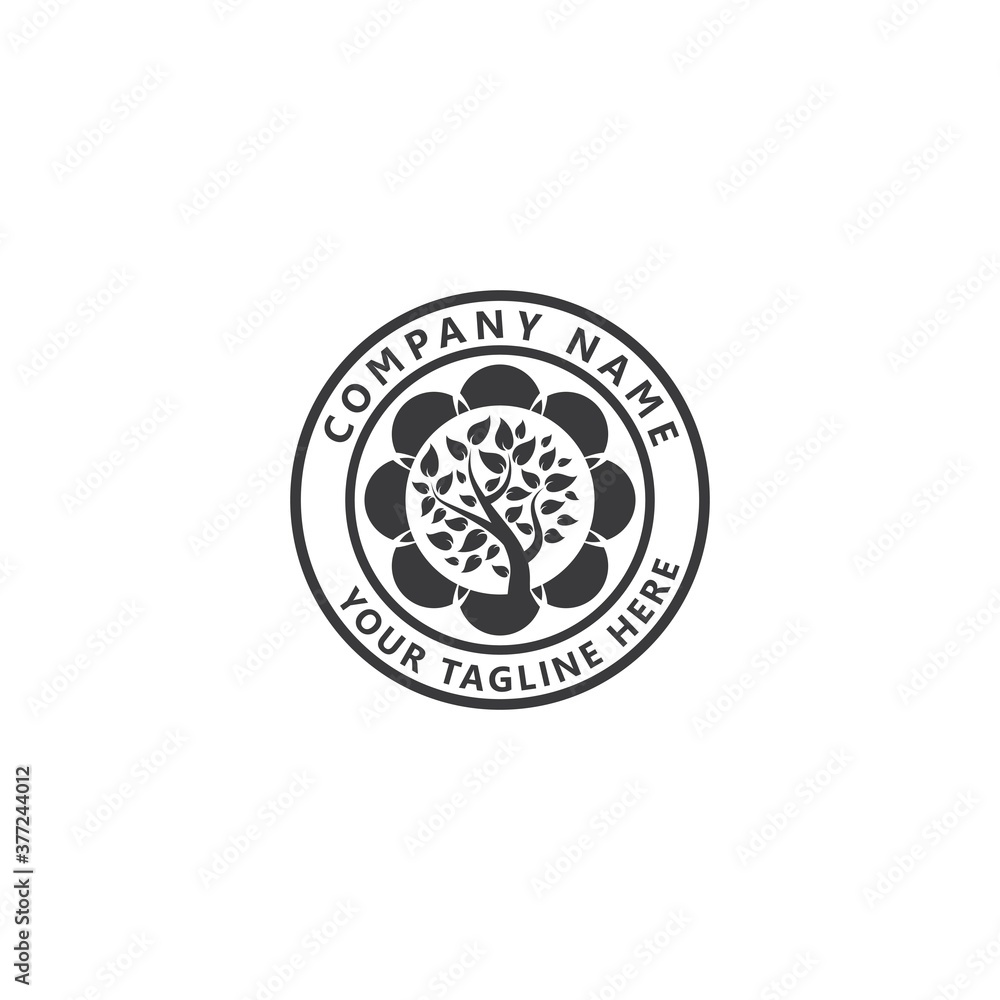 Tree of Life Seal Logo design Tree of Life Seal Logo design
