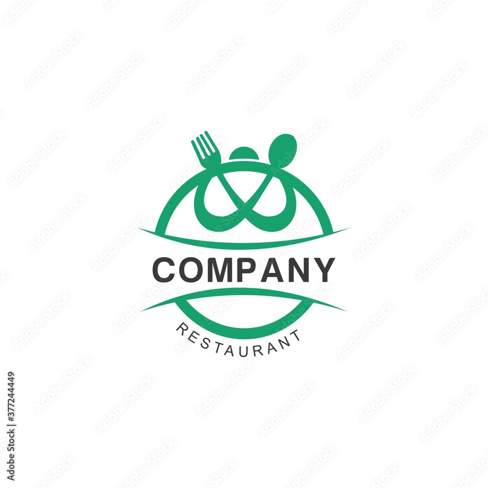 Restaurant logo design inspiration vector