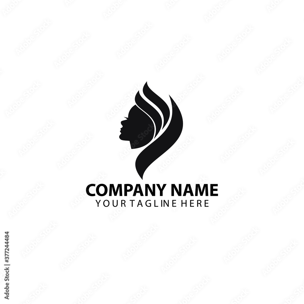 Obraz premium Silhouette Beauty logo design