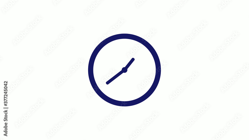 Amazing blue dark 12 hours counting down clock icon on white background,clock icon Amazing blue dark 12 hours counting down clock icon on white background,clock icon