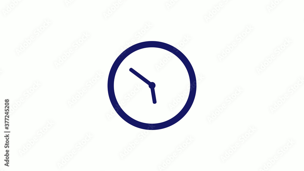 Amazing blue dark 12 hours counting down clock icon on white background,clock icon Amazing blue dark 12 hours counting down clock icon on white background,clock icon