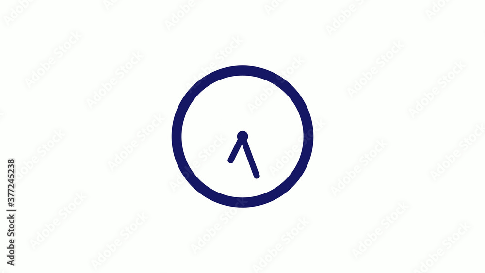 Amazing blue dark 12 hours counting down clock icon on white background,clock icon Amazing blue dark 12 hours counting down clock icon on white background,clock icon
