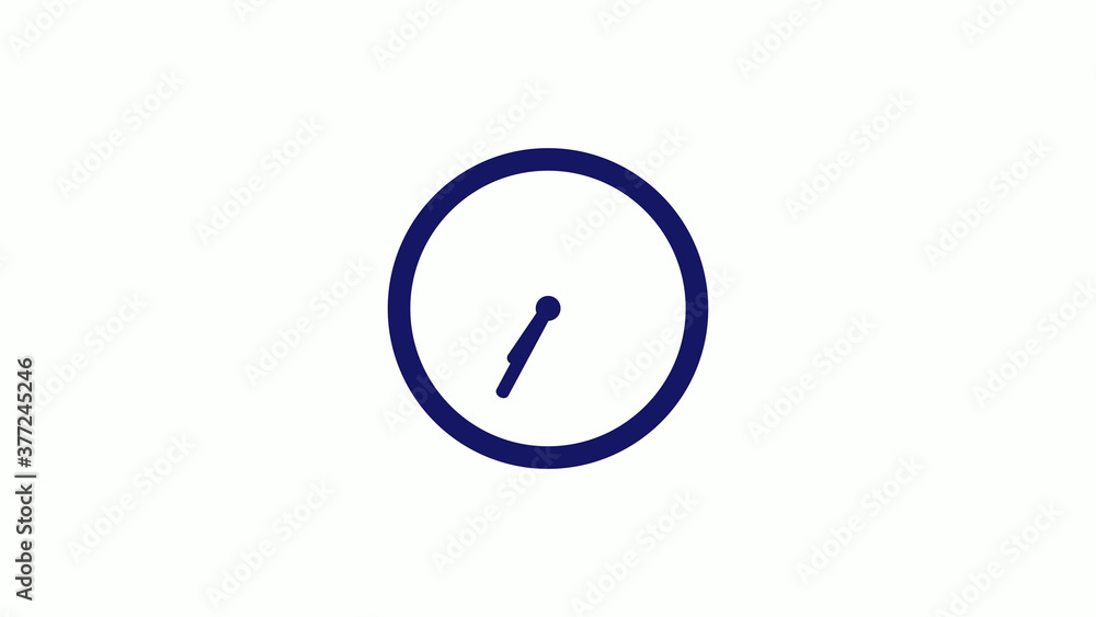 Amazing blue dark 12 hours counting down clock icon on white background,clock icon Amazing blue dark 12 hours counting down clock icon on white background,clock icon