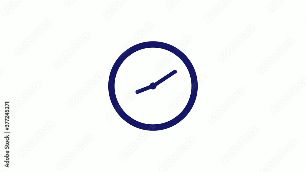 Amazing blue dark 12 hours counting down clock icon on white background,clock icon Amazing blue dark 12 hours counting down clock icon on white background,clock icon