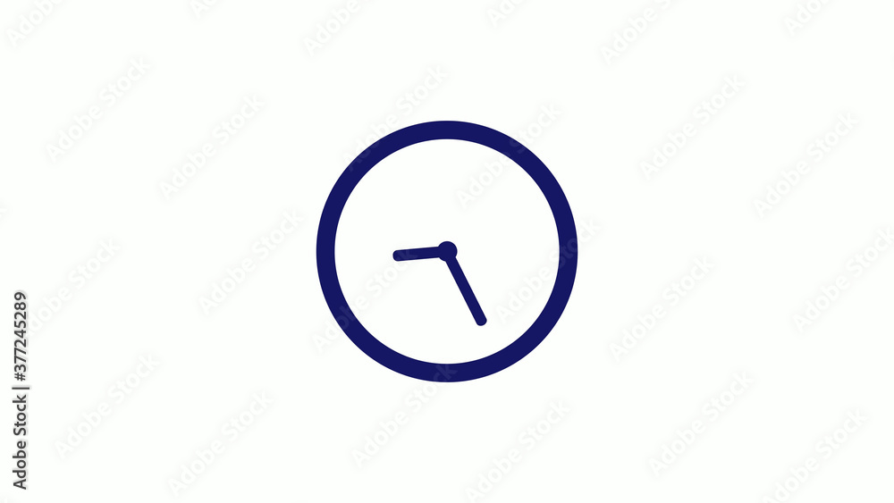 Amazing blue dark 12 hours counting down clock icon on white background,clock icon Amazing blue dark 12 hours counting down clock icon on white background,clock icon