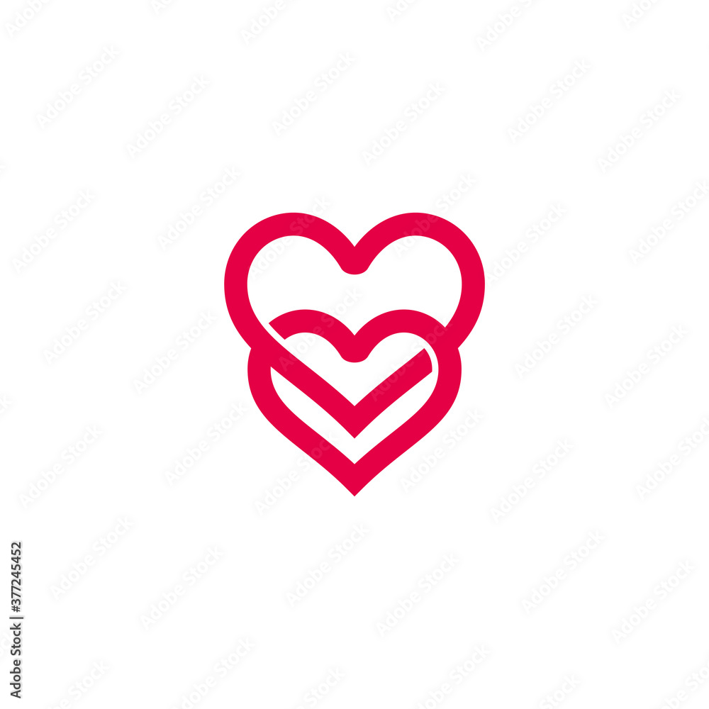 linked love kids protection symbol decoration vector linked love kids protection symbol decoration vector