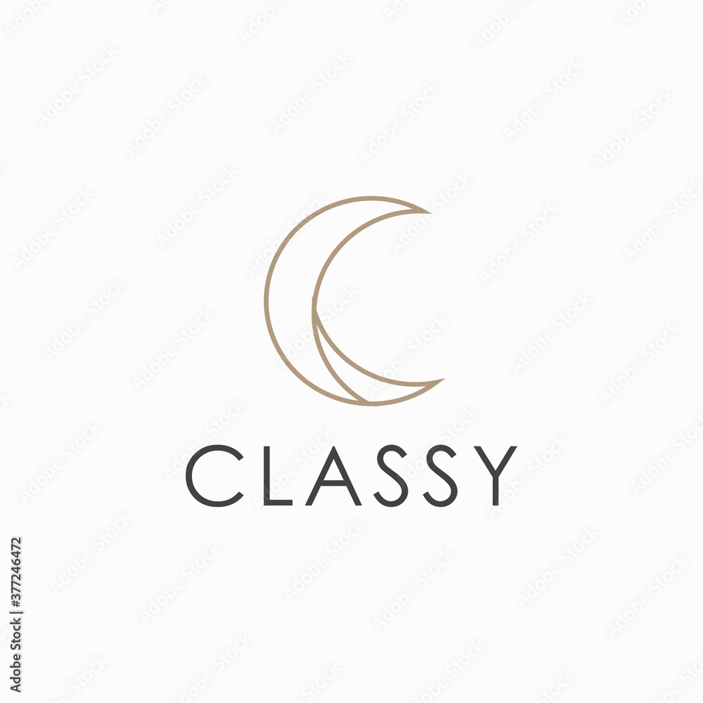 Fototapeta premium Classy Logo Vector Minimalist Modern