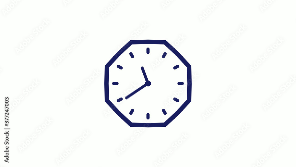 Blue dark counting down 12 hours clock icon on white background,clock icon Blue dark counting down 12 hours clock icon on white background,clock icon
