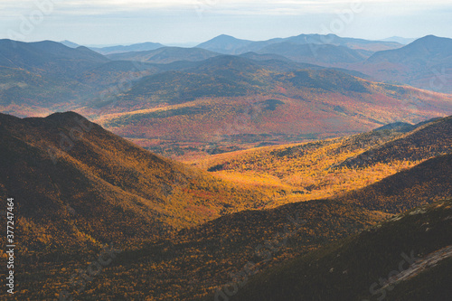 New England Mountain Valley In the fall © Chad