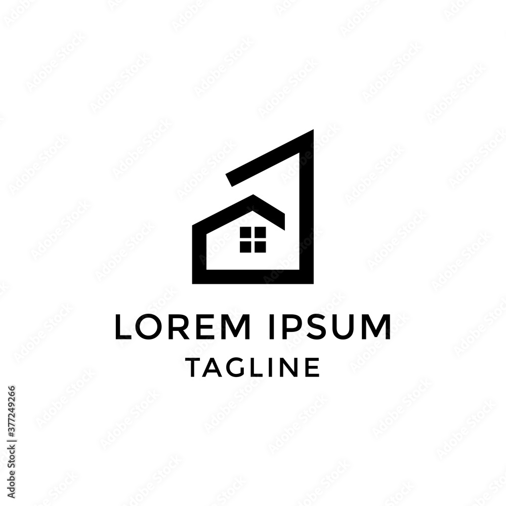 Initial Letter J Home Logo Design Template Initial Letter J Home Logo Design Template