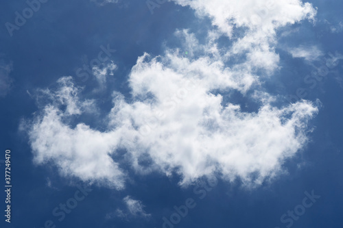 Beautiful cloud with blue sky natural background