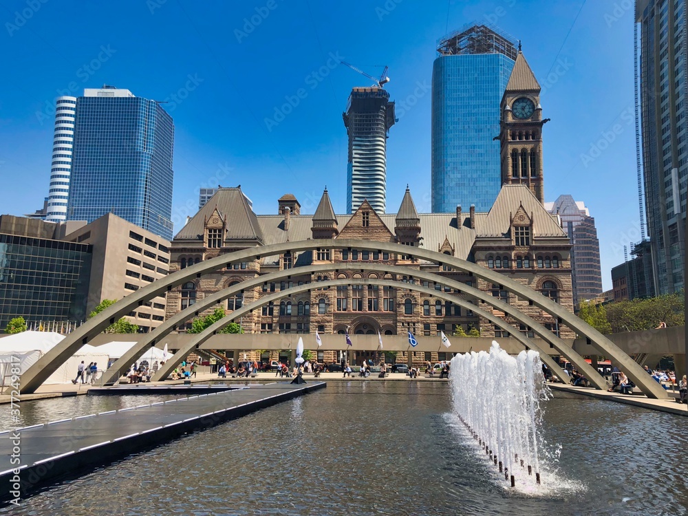 Cityscape of Toronto in Canada