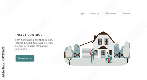 Insect control and house pest control service website