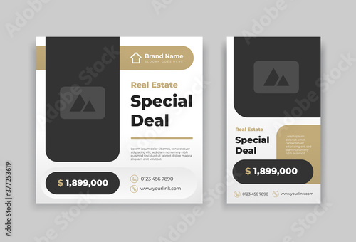 real estate instagram post and story design template