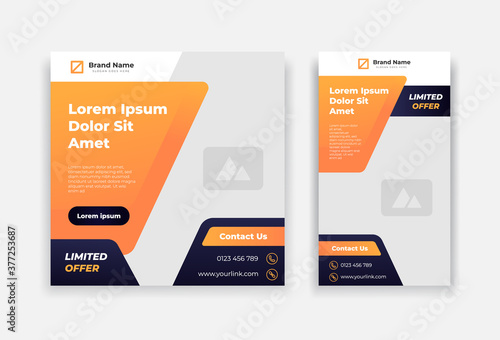 modern instagram post and story design template