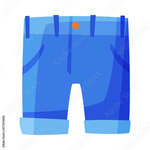 Summer Shorts, Vacation Object, Traveling and Tourism Vector Illustration on White Background