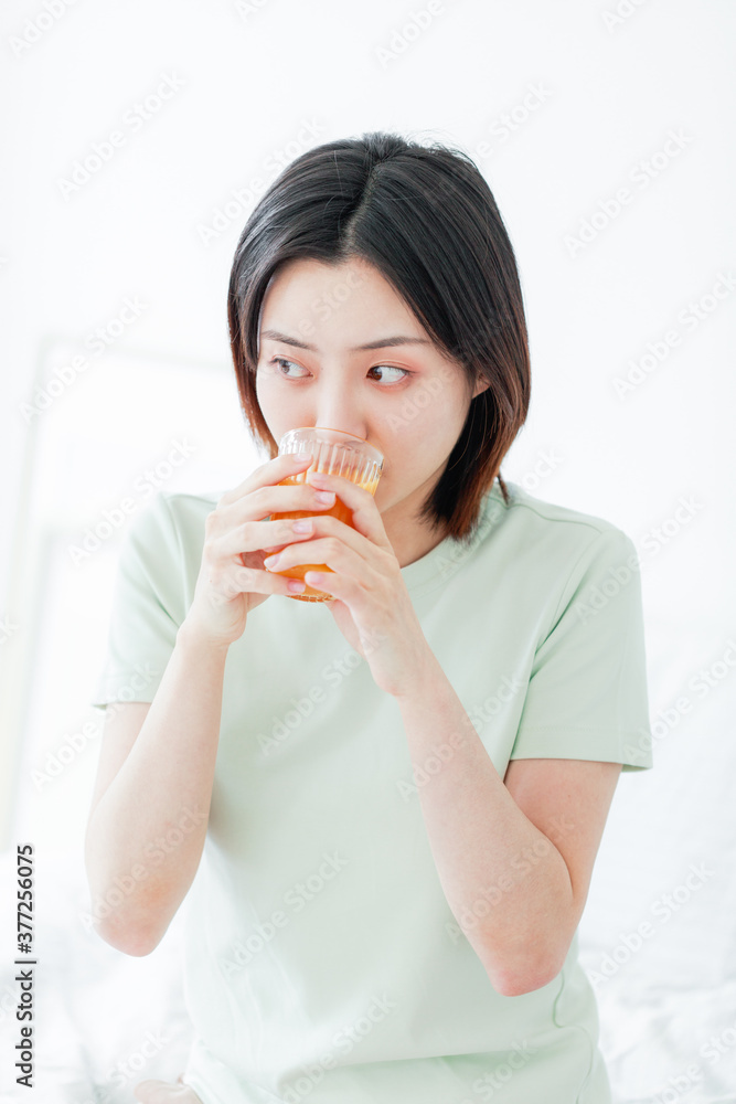 Healthy lifestyle of Asian women Healthy lifestyle of Asian women