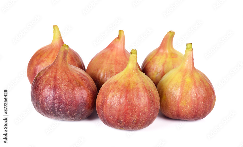 Fresh figs isolated on white background