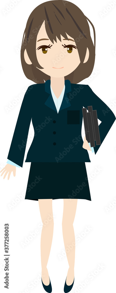 かわいいビジネスウーマンのイラスト
