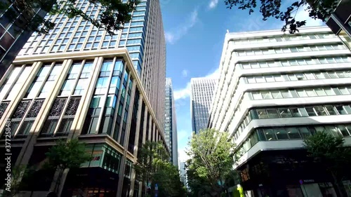 丸の内仲通りの風景（丸の内仲通り 丸の内 千代田区 東京都 日本2020/09 夏）