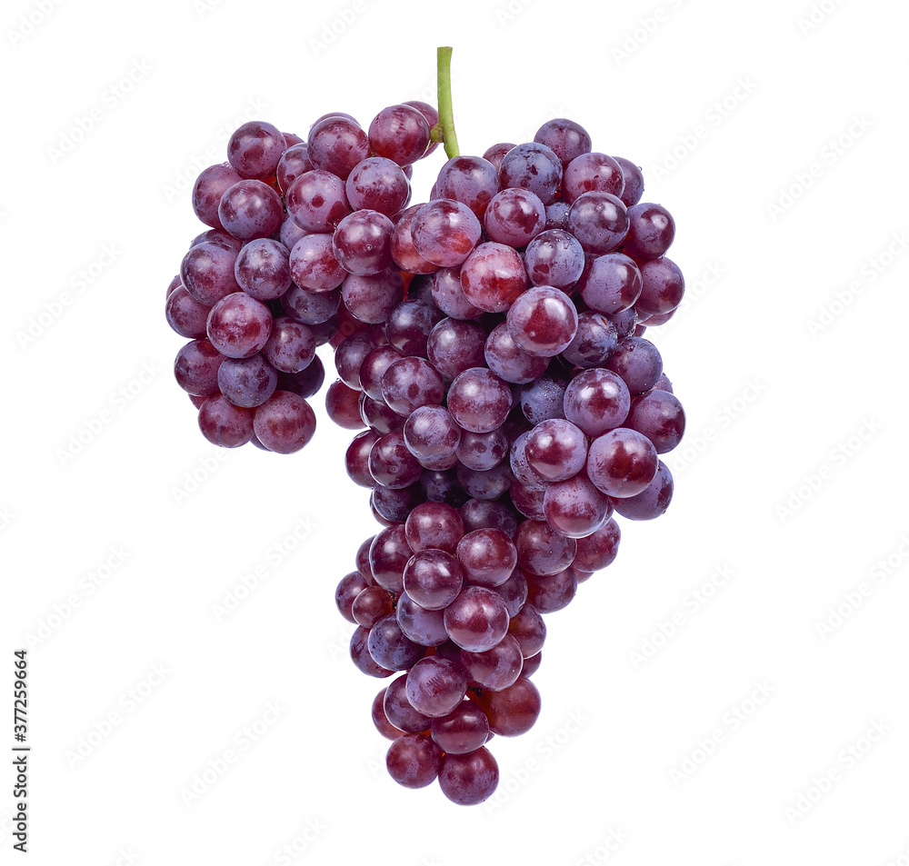 Fototapeta premium red grapes isolated on white background