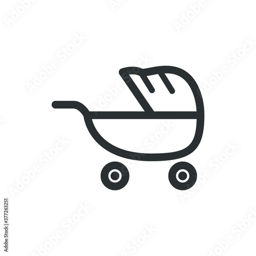 Baby pram icon