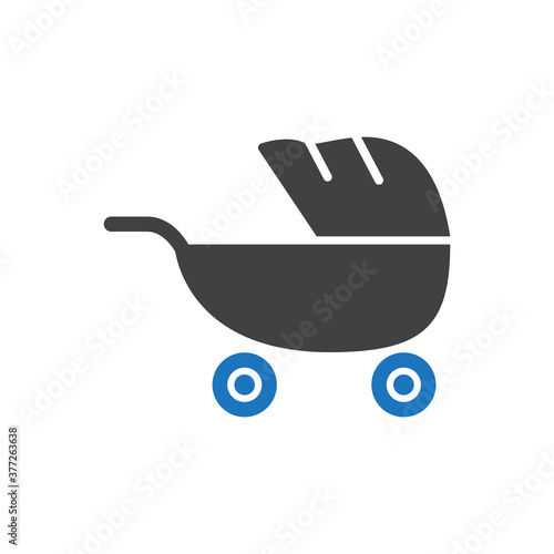 Baby pram icon