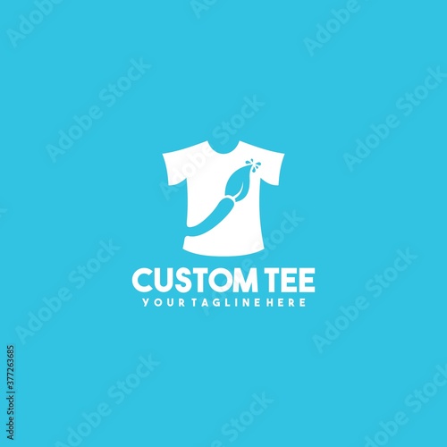 Creative custom tee art logo design