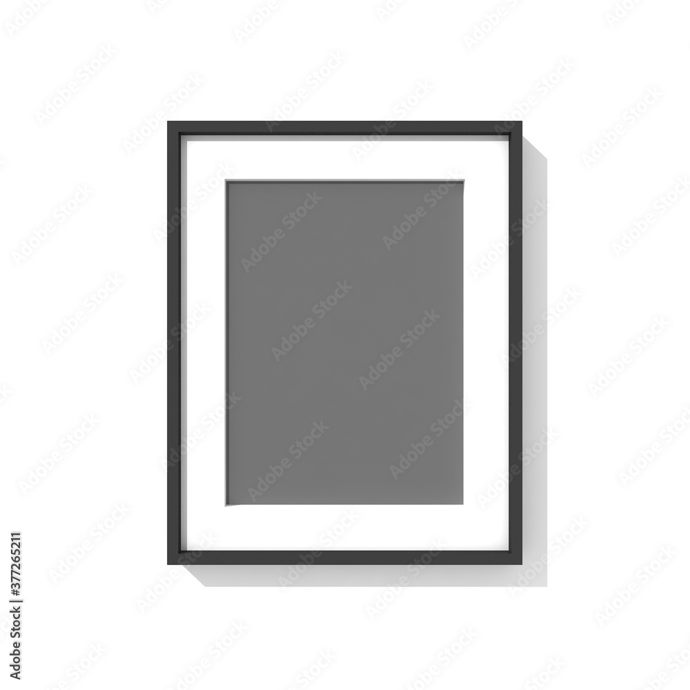 empty picture frame template set, 3d rendering empty picture frame template set, 3d rendering