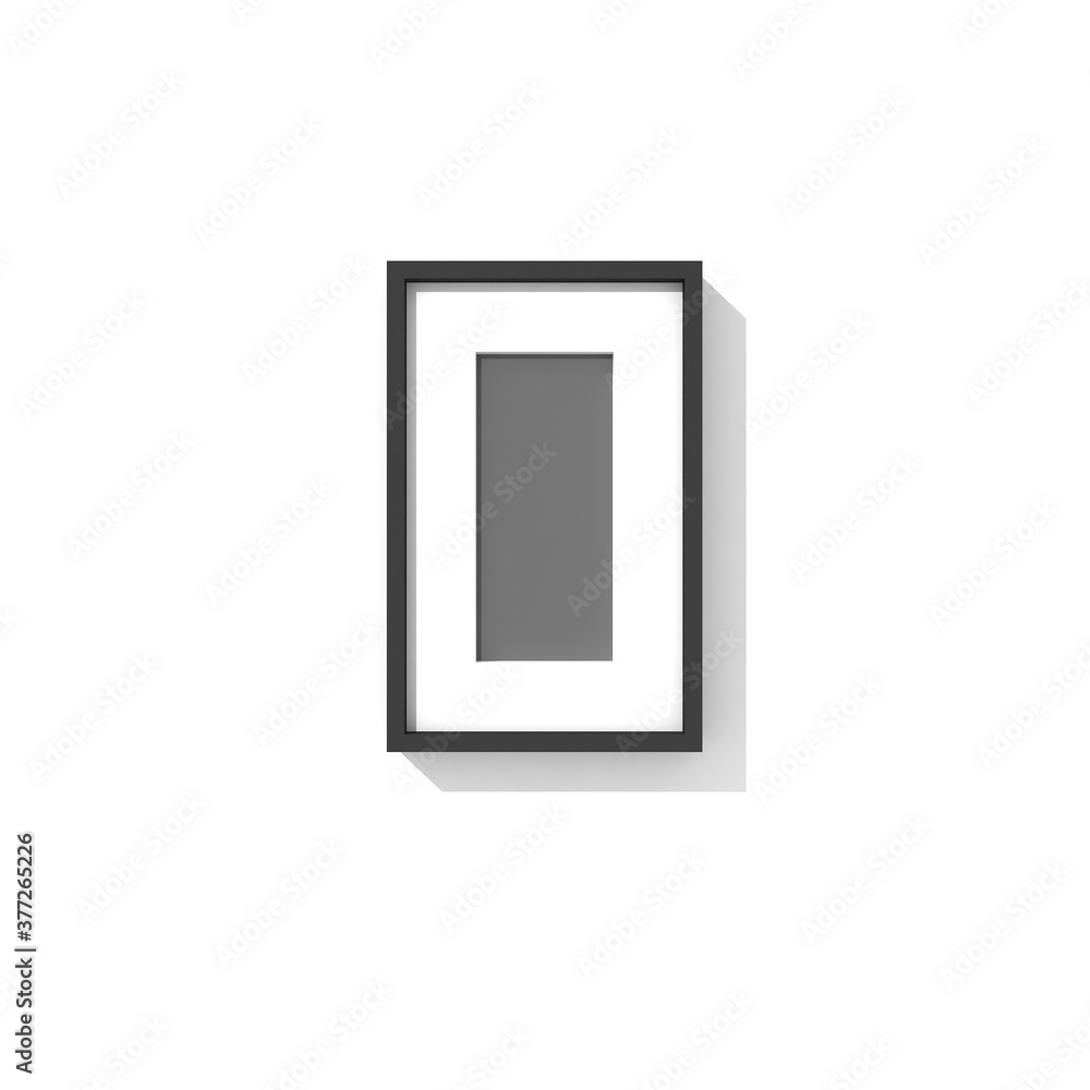 empty picture frame template set, 3d rendering empty picture frame template set, 3d rendering