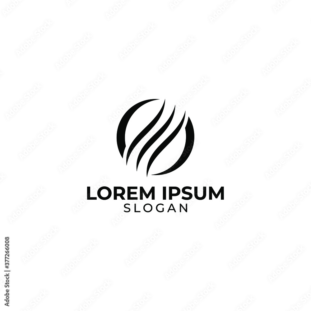 hair logo with the letter s spinning, monochrome logo design hair logo with the letter s spinning, monochrome logo design