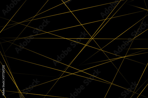 Abstract black with gold lines  triangles background modern design. Vector illustration EPS 10.