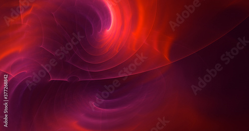 3D rendering abstract multicolor fractal light background