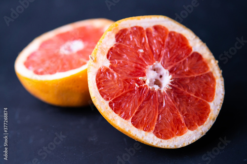 grapefruit on the table