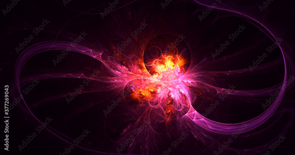 3D rendering abstract multicolor fractal light background 3D rendering abstract multicolor fractal light background