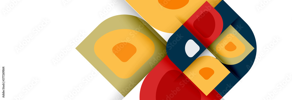 Set of vector modern geometric abstract backgrounds with repeating abstract round shapes patterns and shadow effects Set of vector modern geometric abstract backgrounds with repeating abstract round shapes patterns and shadow effects